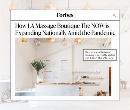 “How LA Massage Boutique The NOW is Expanding Nationally Amid the Pandemic”